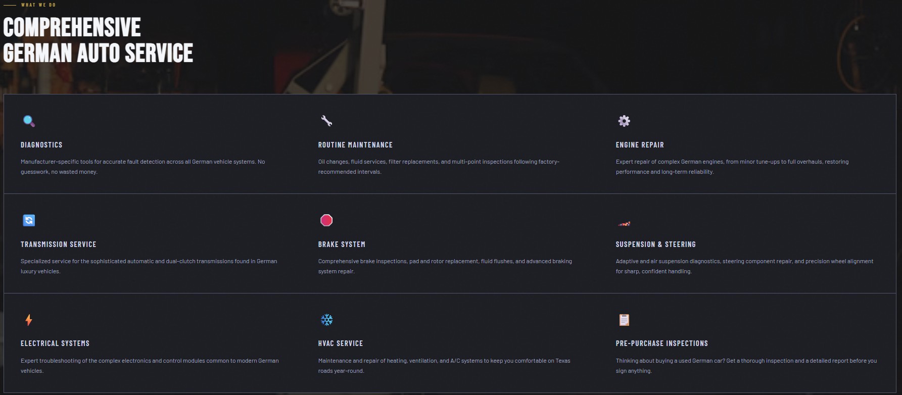 FreshStart Solutions website after the OTM redesign