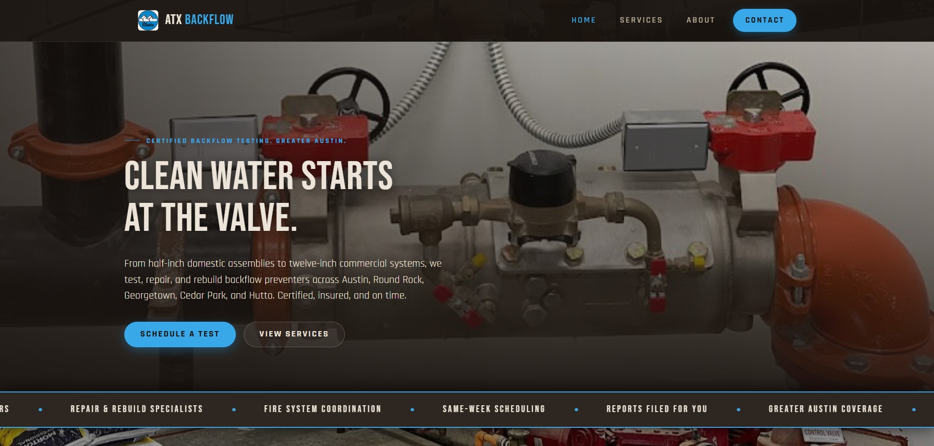ATX Backflow website