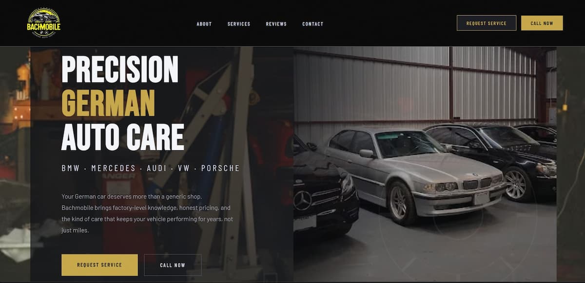 Bachmobile German Auto website